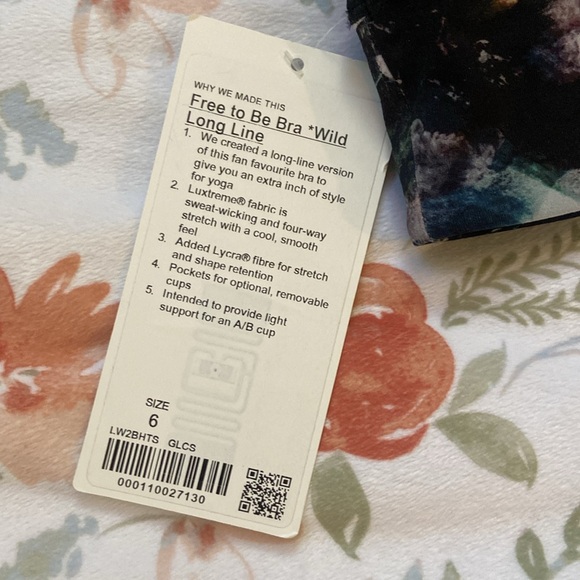 Lululemon Free to be bra wild long line size 6 - Picture 3 of 5